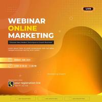 webinar online afzet plein folder sjabloon ontwerp vector