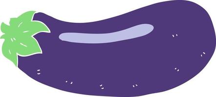 vlak kleur illustratie van aubergine vector