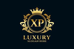 eerste xp brief Koninklijk luxe logo sjabloon in vector kunst voor luxueus branding projecten en andere vector illustratie.