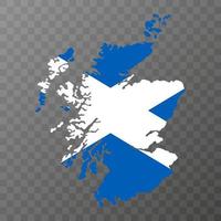Schotland, uk regio kaart. vector illustratie.