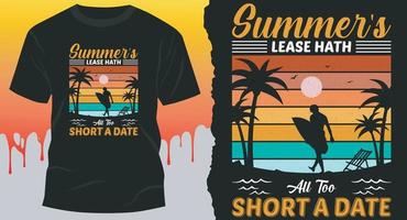 zomer vakantie t-shirt ontwerp vector