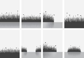 Cattails Achtergrond vector