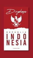 onafhankelijkheid dag Indonesië, pancasila hari phalawan, poster ontwerp vector