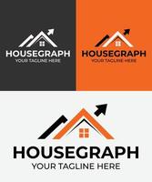 echt landgoed logo vector sjabloon, huis logo concept