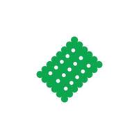 eps10 groen vector single biscuit abstract solide kunst icoon geïsoleerd Aan wit achtergrond. browser koekje gevulde symbool in een gemakkelijk vlak modieus modern stijl voor uw website ontwerp, logo, en mobiel app