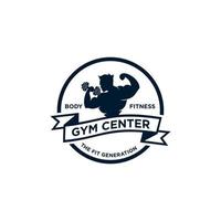 geschiktheid logo ontwerp sjabloon Gezondheid of Sportschool vector beeld