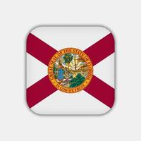 Florida staat vlag. vector illustratie.