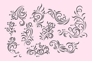 Gratis Vintage Floral Design Vector