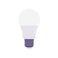 licht lamp vlak illustratie. schoon icoon ontwerp element Aan geïsoleerd wit achtergrond vector
