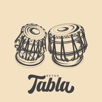 trommel tabla instrument vector voorraad illustraties