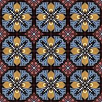 naadloos patroon decoratief, bloem patroon in wijnoogst mandala stijl voor tatoeages, stoffen of decoraties vector