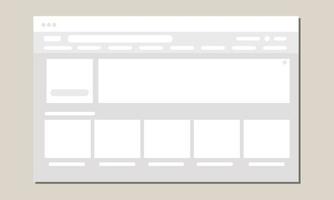 freelance website landen bladzijde vlak ui wireframe concept vector