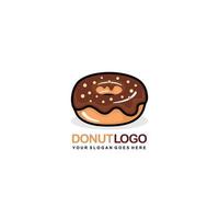 donut logo ontwerp vector