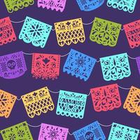 naadloos papel picado patroon vector