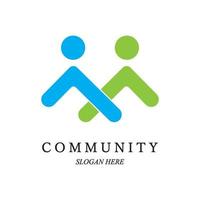 team werk logo sjabloon. concept van gemeenschap vriendschap, eenheid. geïsoleerd Aan wit achtergrond. vector illustratie