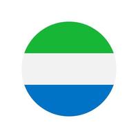 Sierra Leone vector vlag cirkel geïsoleerd Aan wit achtergrond