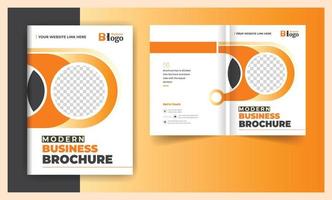 abstract bedrijf brochure Hoes bi vouwen ontwerp sjabloon vector