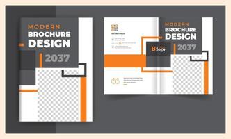 abstract bedrijf brochure Hoes bi vouwen ontwerp sjabloon vector