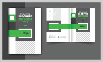 abstract bedrijf brochure Hoes bi vouwen ontwerp sjabloon vector