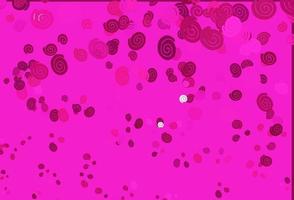 lichtroze vector achtergrond met gebogen lijnen.