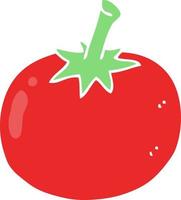 vlak kleur illustratie van tomaat vector