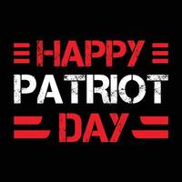 patriot dag typografie nooit vergeten t-shirt ontwerp vector