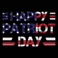 patriot dag typografie nooit vergeten t-shirt ontwerp vector