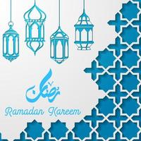 Ramadan kareem groet kaart achtergrond vector