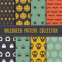 halloween naadloze patrooncollectie vector