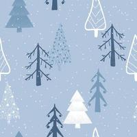 winter Woud, naadloos patroon. kerstmis, nieuw jaar. vector illustratie