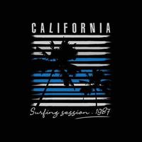 Californië illustratie typografie. perfect voor het ontwerpen van een t-shirt vector