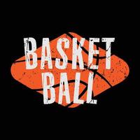 basketbal illustratie typografie. perfect voor het ontwerpen van t-shirts vector