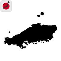 chugoku kaart, Japan regio. vector illustratie