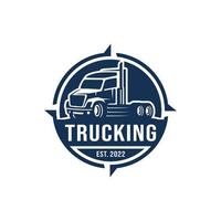 vrachtwagen logo ontwerp vector. vrachtwagen levering logo vector