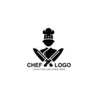 chef logo gemakkelijk vlak logo vector