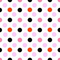naadloos patroon polka dots achtergrond vector