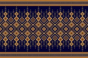 ikat etnisch naadloos patroon huis decoratie ontwerp. aztec kleding stof tapijt boho mandala's textiel versieren behang. tribal inheems motief traditioneel borduurwerk vector geïllustreerd achtergrond