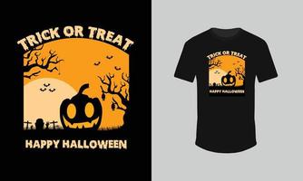 gelukkig halloween t-shirtontwerp vector
