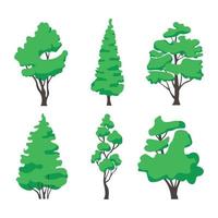 aantal bomen vector