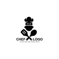 chef logo gemakkelijk vlak logo vector