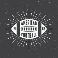 vintage rugby en american football labels, emblemen en logo. vector illustratie