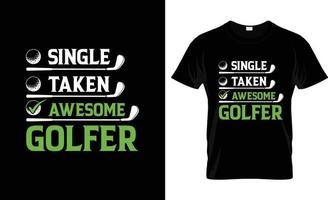 golf t-shirt ontwerp, golf t-shirt leuze en kleding ontwerp, golf typografie, golf vector, golf illustratie vector