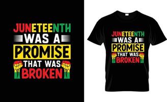 juneteenth t-shirt ontwerp, juneteenth t-shirt leuze en kleding ontwerp, juneteenth typografie, juneteenth vector, juneteenth illustratie vector