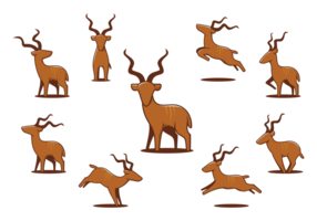Grote Kudu iconen vector