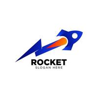 raket logo sjabloon. raket icoon. raket illustratie vector
