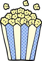 cartoon doodle popcorn vector