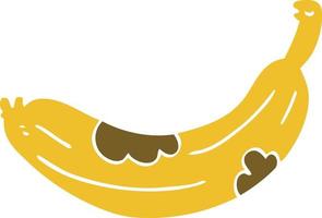 tekenfilm tekening draaien banaan vector