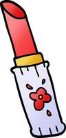 cartoon doodle lippenstift vector