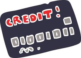 cartoon doodle creditcard vector