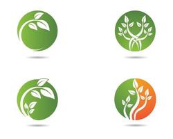 ecologie circulaire logo set vector
